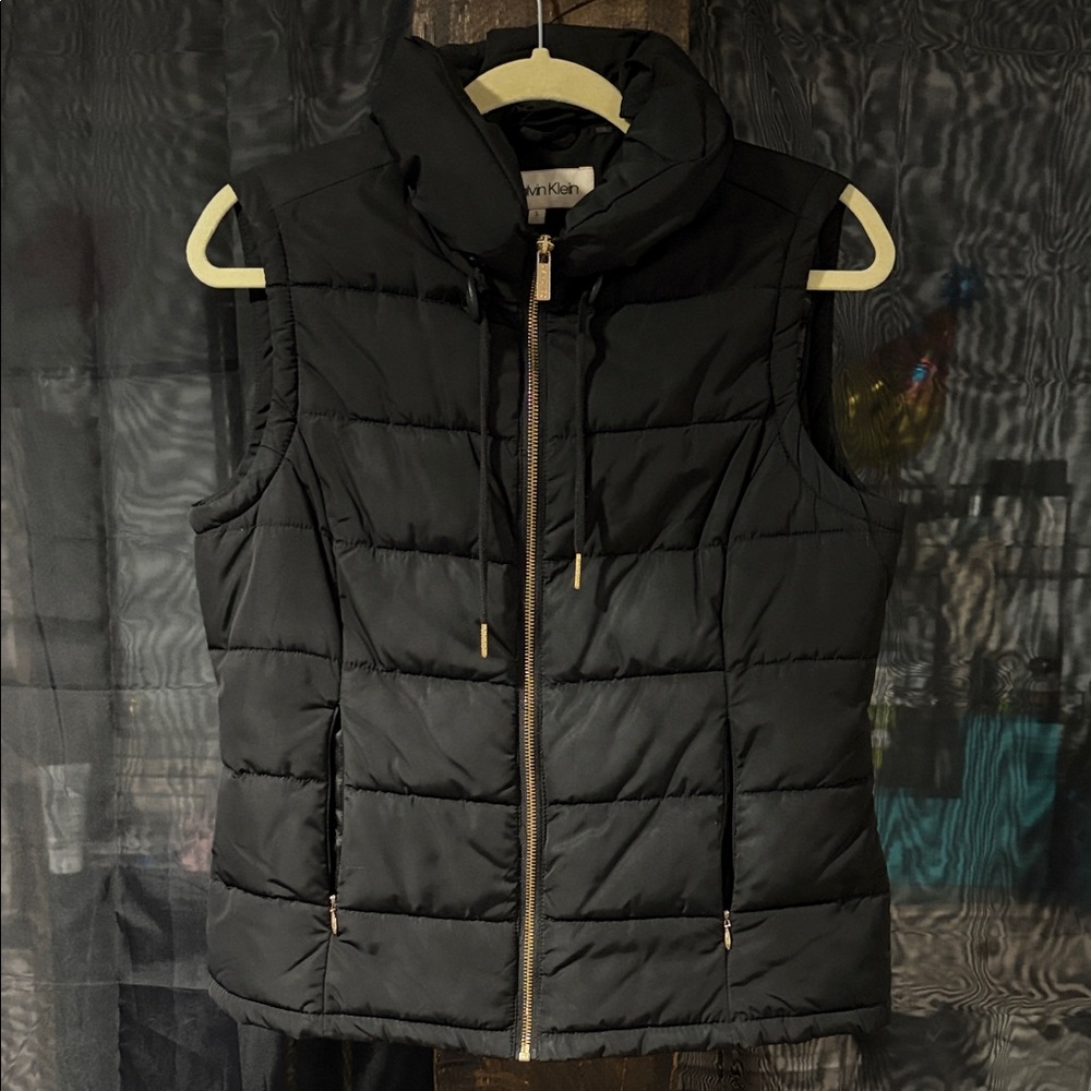 Calvin Klein Black Quilted Vest